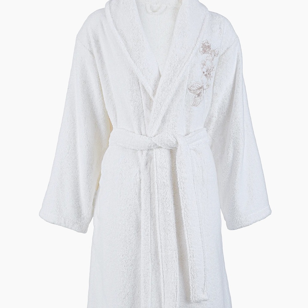 🆕Anne de Solene White Embroidered Robe nwt